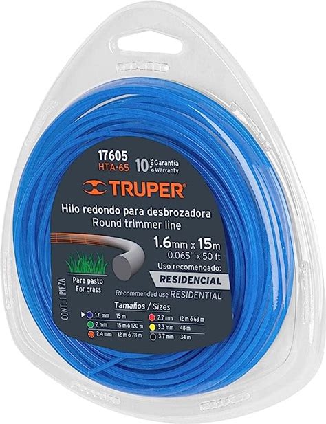 TRUPER HTA 65 Cross Section String Trimmers Lines 1 16 1 6mm 16Yd