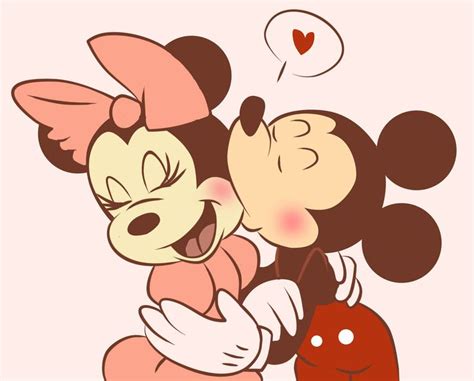 Baby Mickey And Minnie Mouse In Love