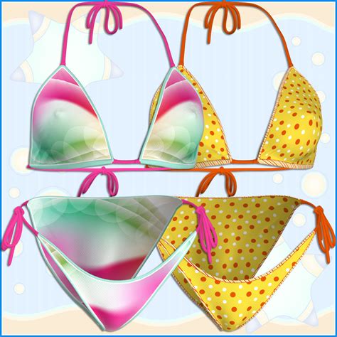 Beach Fashion For Pauline Bikini D Figure Assets Karanta