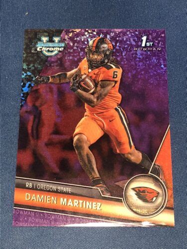 Damien Martinez 2023 1st Bowman Chrome U Purple Mini Diamond Refractor