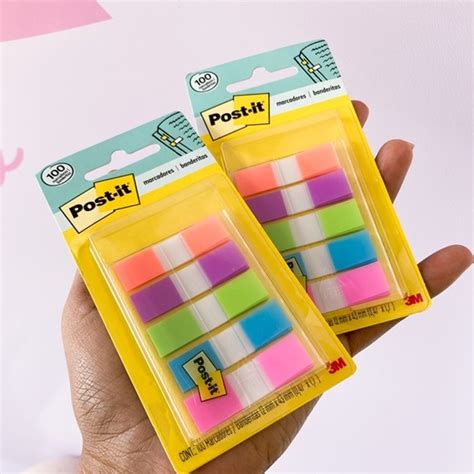 Marcador De Pagina Adesivo Post It Flags 11 9mm X 43 2mm 100 Folhas 5