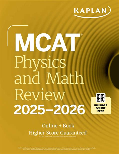 MCAT Physics and Math Review 2025-2026 | Book by Kaplan Test Prep ...