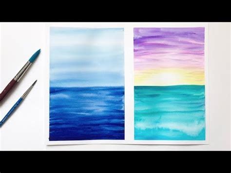 Easy Watercolor Ideas Ocean / Diy Abstract Ocean Paintings Anyone Can ...