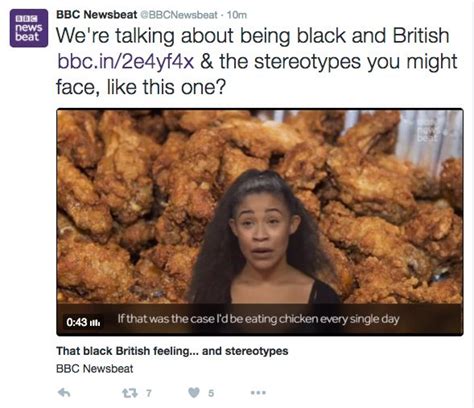 Bbcs Newsbeat Asked If Black People Like Fried Chicken In