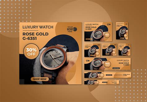 Watch Sale Banner Ads Template On Behance