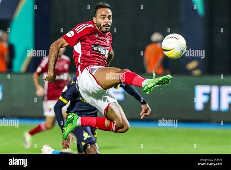 Cairo Egypt 1st Nov 2023 Mahmoud Abdelmonem Of Al Ahly Shoots