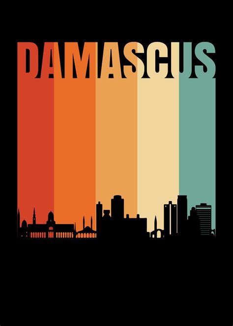 Damascus Poster Picture Metal Print Paint By Hexor Displate