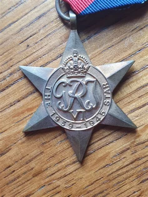 Original Wwii Star Medal British Military World War Two