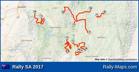 Streckenverlauf Rally SA 2017 ARC RallyeKarte De