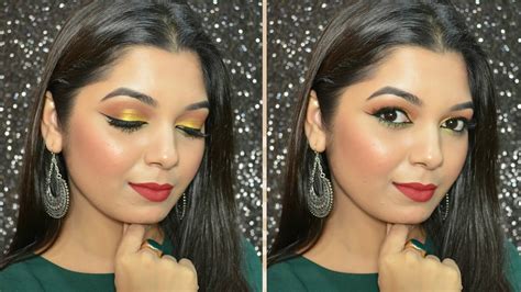 Indian Festive Makeup Tutorial Navratri Look 1 Youtube