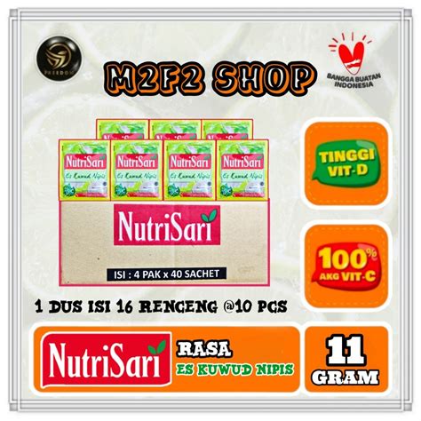 Jual Nutrisari Minuman Serbuk Rasa Es Kuwud Nipis Sachet Gr