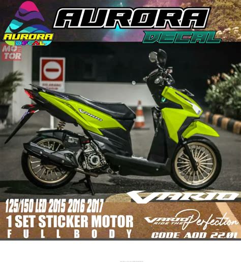 COD Decal Dekal Sticker Honda VARIO 125 150 Led Sticker Striping Lis