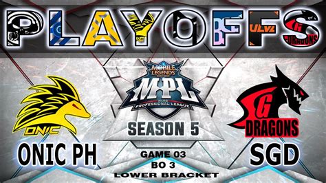 Game Sgd Omega Vs Onic Ph Mpl Ph Season Playoffs Lower Bracket