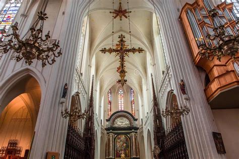 Notre Dame Anvers Cathedral, Anvers, Belgium Editorial Stock Photo ...