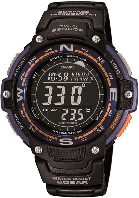 Casio Men S Sgw B V Digital Compass Twin Sensor Sport Watch Casio