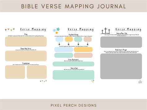 Beginner Verse Mapping Journal Digital Verse Mapping Journal Etsy