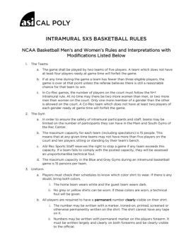 Intramural X Basketball Rules Asi Guset User Flip Pdf Anyflip