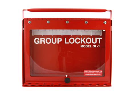 8 Hook Red Steel Mounted Or Portable Group Lockout Box Reece Safety