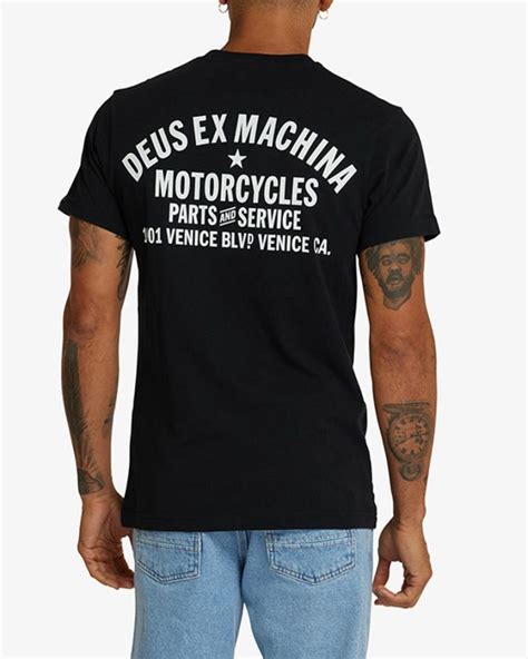 Mens Tees Deus Ex Machina Venice Address Black Ute Meier