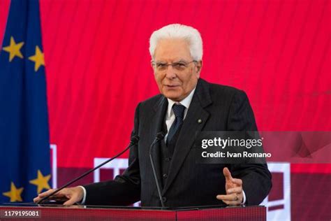 President Sergio Mattarella Photos And Premium High Res Pictures