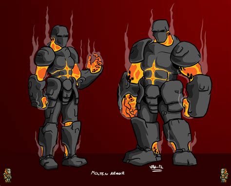 Terraria fan art - Molten Armor by V-PK on DeviantArt