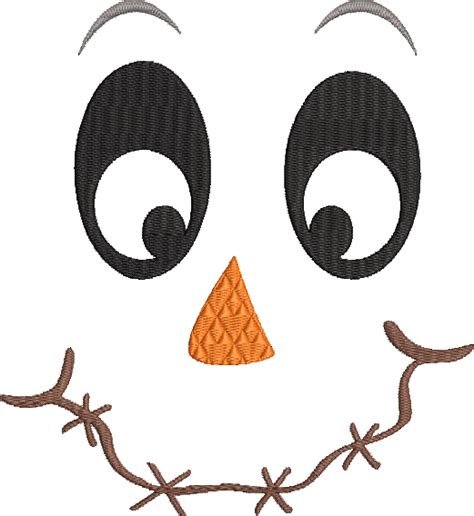 Scarecrow Face Face Machine Embroidery Design