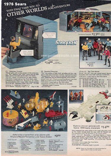 Mego Star Trek Toys from the 1976 Sears Catalog | Star trek toys, Star ...