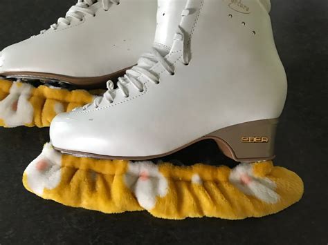 Ice Skate Soakers Figure Skate Blade Protector Yellow Flower - Etsy UK