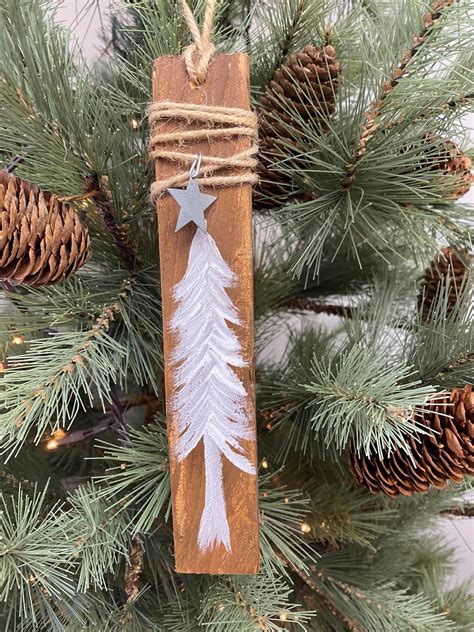 DIY Wooden Shim Tree Ornament The Shabby Tree