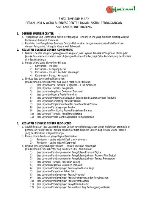 Contoh Executive Summary Laporan Kegiatan My Skripsi