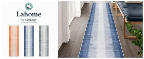 Amazon Lahome Modern Ombre Long Rug Runners For Hallways Non Slip