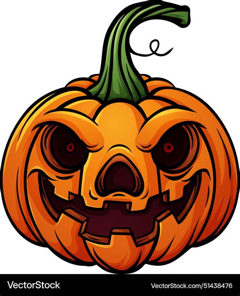 Cartoon Smiling Halloween Pumpkin Character Vector Image