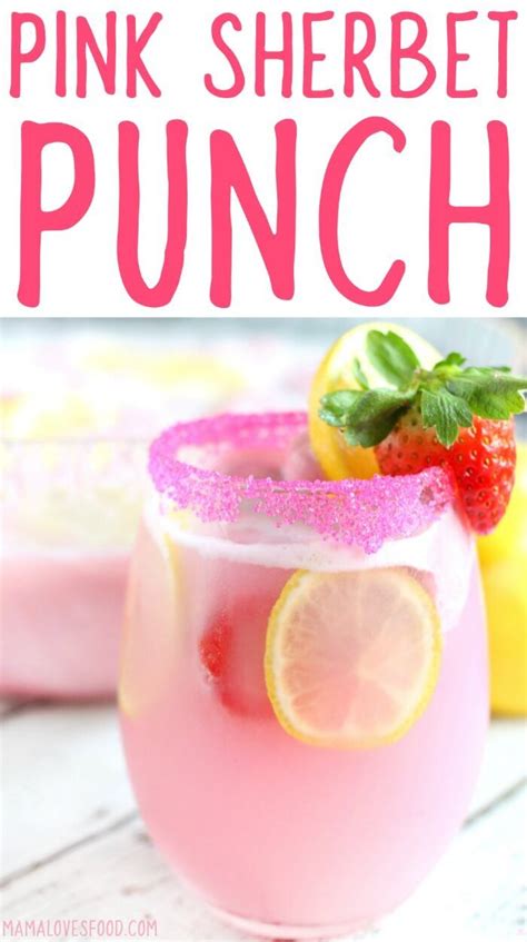 Pink Sherbet Punch Strawberry Lemonade Artofit