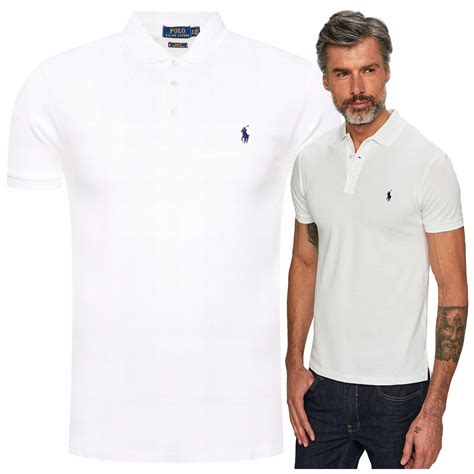 Ralph Lauren M Ska Koszulka Polo Bia A Slim R L Allegro Pl