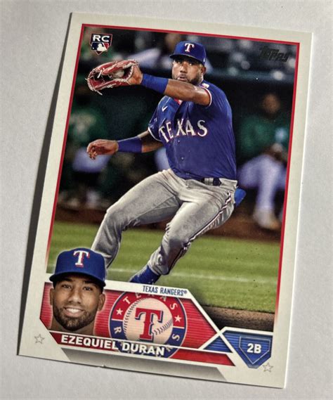 2023 Topps Series 1 Ezequiel Duran RC ROOKIE Texas Rangers 286 EBay