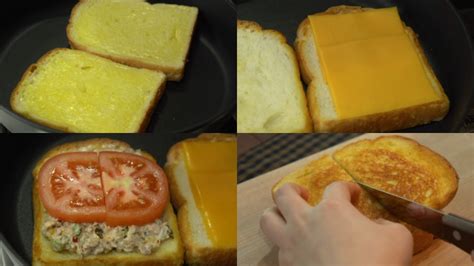 Hướng dẫn làm bánh mì sandwich cá ngừ phô mai cho bữa ăn sáng đầy dinh