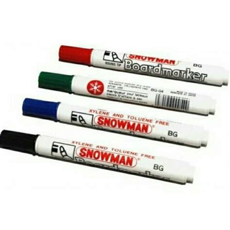 Jual Spidol Snowman Boardmarker Biru Harga Lusin Isi Pcs Di