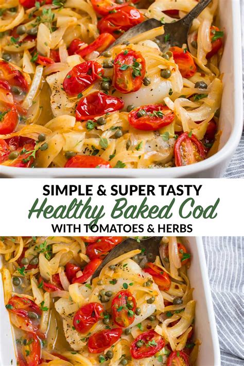 Baked Cod With Tomato And Lemon