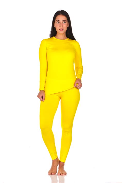 Thermal Underwear For Women Fleece Lined Basic Long John Set Ultra Soft Thermal Underwear Sets