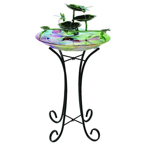 Beckett Dragonfly Fountain Birdbath 7248510 The Home Depot