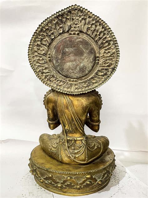 Buddhist Statue Of Maitreya Buddha Full Gold Plated Price US 1100