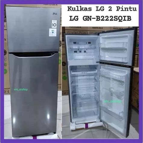 Jual LG GN B222SQIB KULKAS 2 PINTU INVERTER LG GNB222SQIB GNB222 NEW