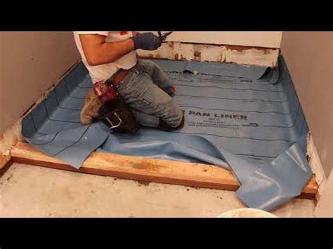 How The Pros Install Shower Pan Liner YouTube