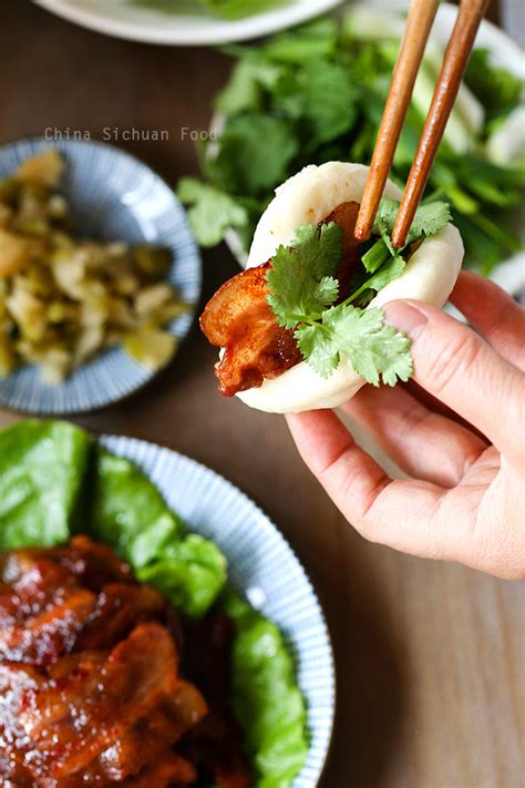 Hoisin Pork With Steamed Buns Gua Bao China Sichuan Food