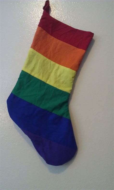 Rainbow Stocking By Hatznthangz On Etsy 18 00 Holiday Ts Holiday Decor Christmas