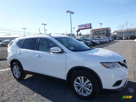 2016 Glacier White Nissan Rogue Sv Awd 109909039 Car