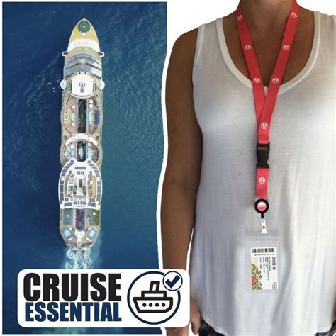 Cruise Lanyards With Id Holder Retractable Badge Waterproof Card