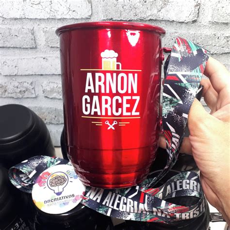 Caneca De Alum Nio Personalizada Ml Tirante Casal Elo