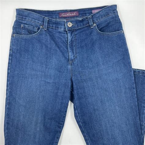 Gloria Vanderbilt Womens Amanda Jean Size 12 Blue Den Gem