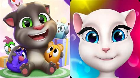 My Talking Tom 2 Vs My Talking Angela Gameplay 5 Youtube